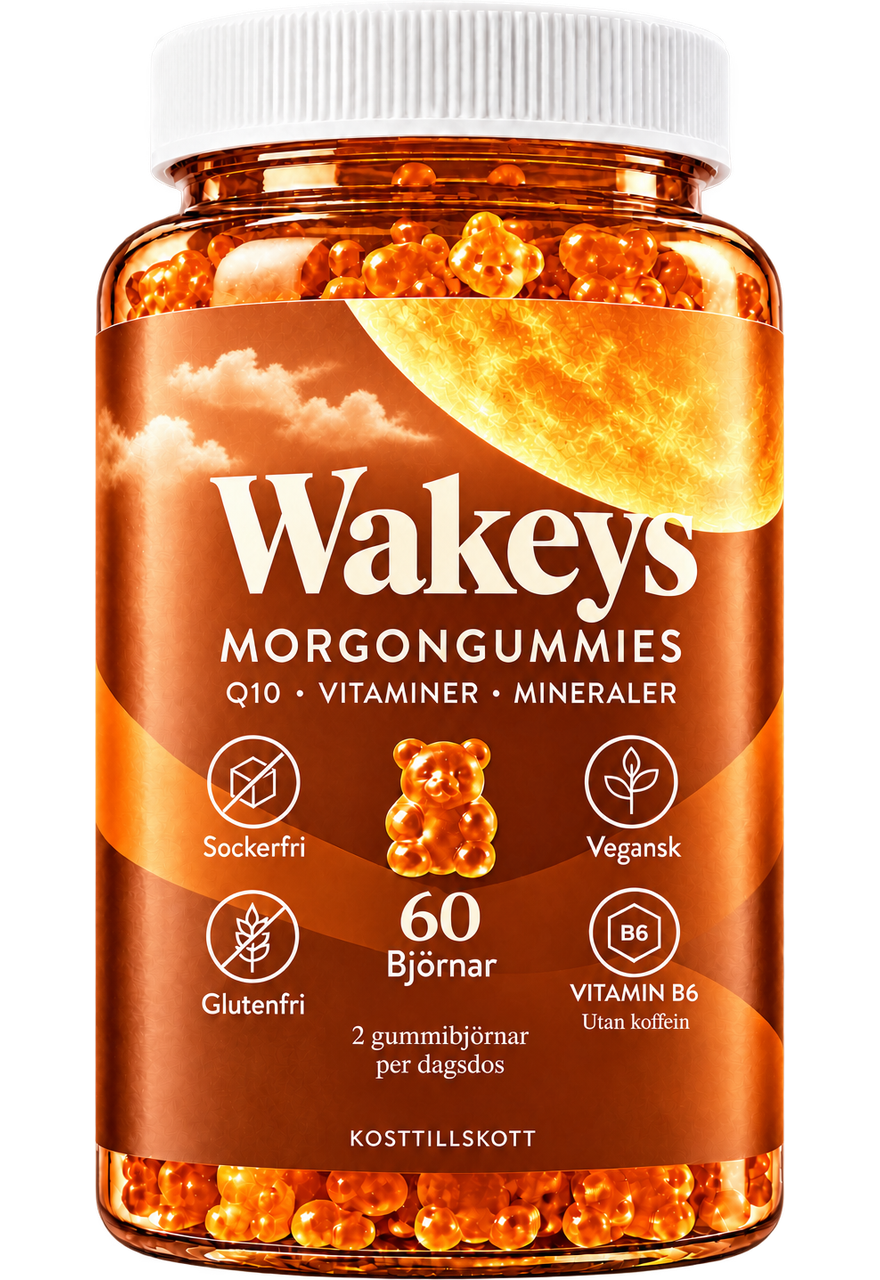 Wakeys morgongummies – 60 björnar i en burk